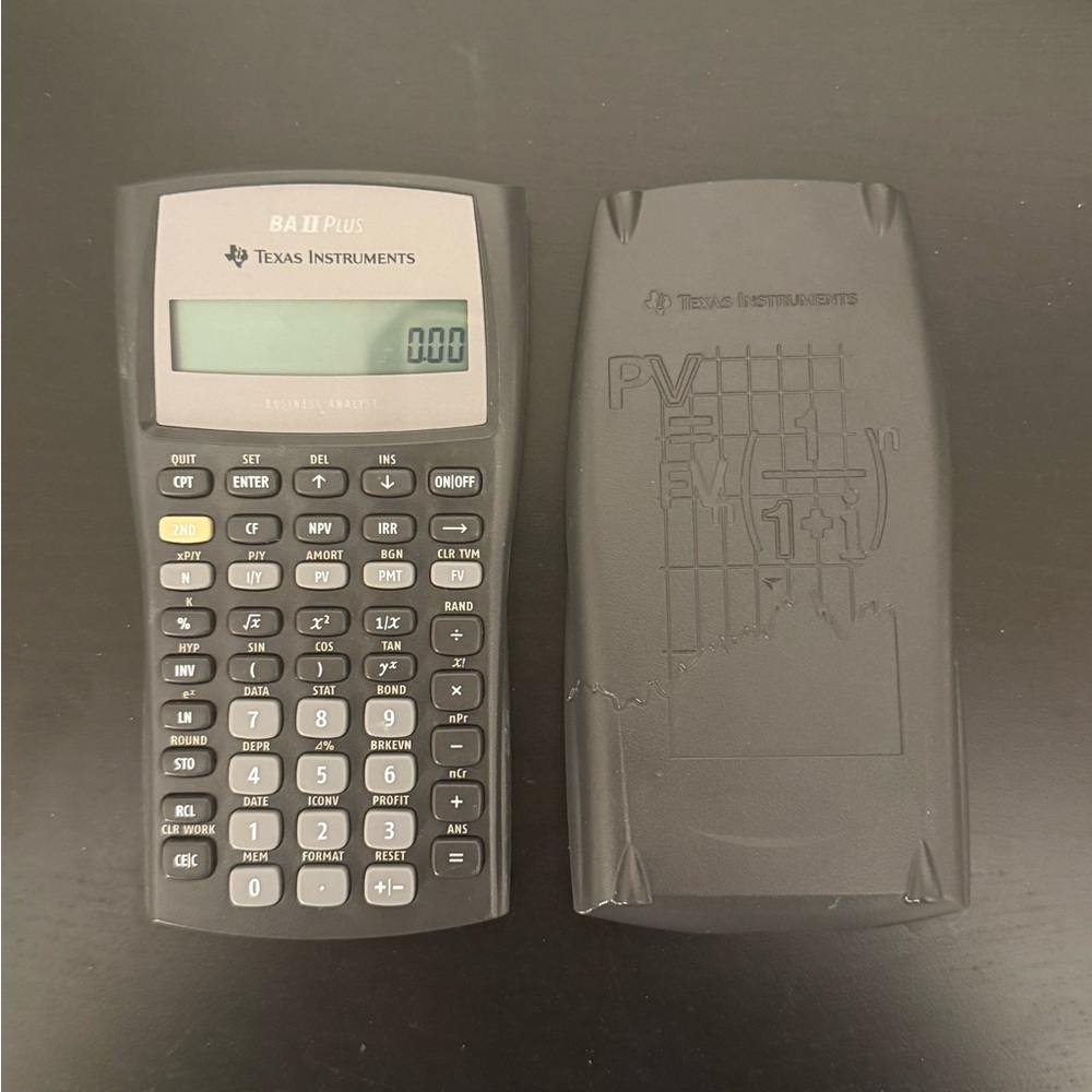 Texas Instruments BA II Plus Calculator - black